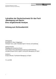 Bewegung und Sport - Lehrplanforschung