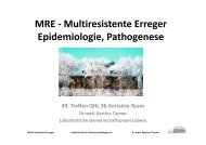 MRE - Multiresistente Erreger Epidemiologie Pathogenese