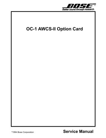 OC-1 AWCS-II Option Card