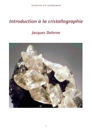 Introduction à la cristallographie