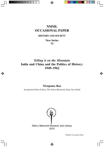 NMML OCCASIONAL PAPER