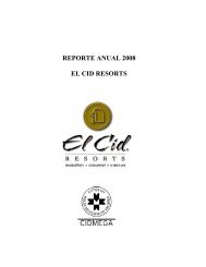 Reporte Anual - El Cid Resorts