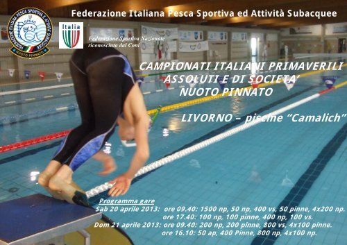 NUOTO PINNATO LIVORNO â piscine âCamalichâ - Fipsas