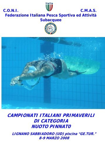 CAMPIONATI ITALIANI PRIMAVERILI DI CATEGORIA NUOTO PINNAT0