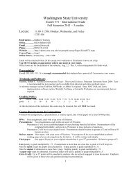 Syllabus - Washington State University