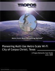 Pioneering Multi-Use Metro-Scale Wi-Fi City of Corpus Christi Texas