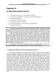 Capitolo 4: Paradigma positivista - e-mail: vettorato@unisal.it