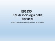EB1230 CM di sociologia della devianza