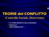 TEORIE del CONFLITTO