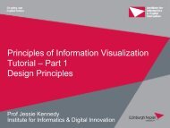 Principles of Information Visualization Tutorial – Part 1 Design Principles