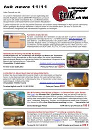 tuk news 11/11 (pdf) - Touristik und Kontakt International GmbH