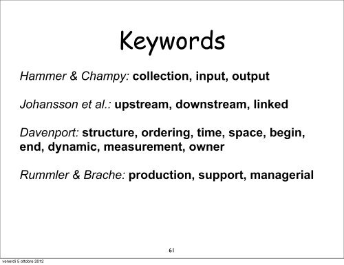 Methods for the specification and verification of business processes ...