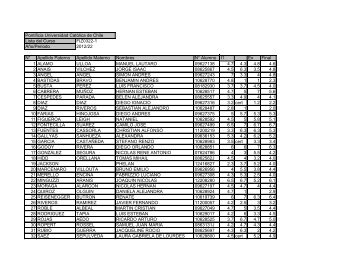 Notas - Pontificia Universidad CatÃ³lica de Chile