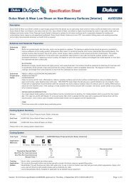 Dulux Wash & Wear Low Sheen on New Masonry Surfaces [Interior] AUSD3284