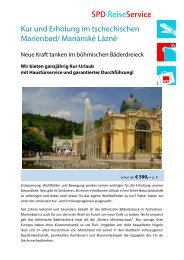 Kur und Erholung im tschechischen Marienbad/ Mariánské Lázně