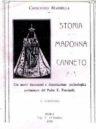 Don Crescenzo Marsella- Storia della Madonna di Canneto - Settefrati