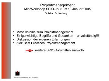 Projektmanagement - SPIQ