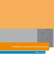 Contenitori ed armadi per telecomunicazioni