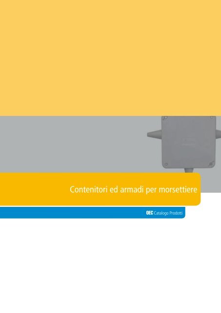 Contenitori ed armadi per morsettiere