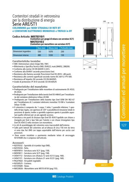 Contenitori ed armadi per morsettiere