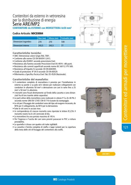 Contenitori ed armadi per morsettiere