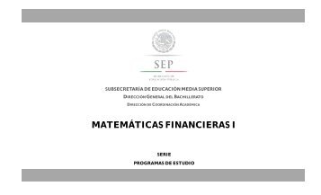 MATEMÁTICAS FINANCIERAS I