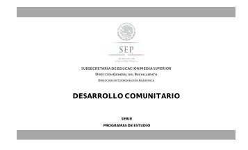 DESARROLLO COMUNITARIO