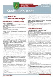 Amtsblatt - Rudolstadt