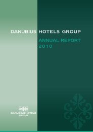 DANUBIUS HOTELS GROUP ANNUAL REPORT 2010