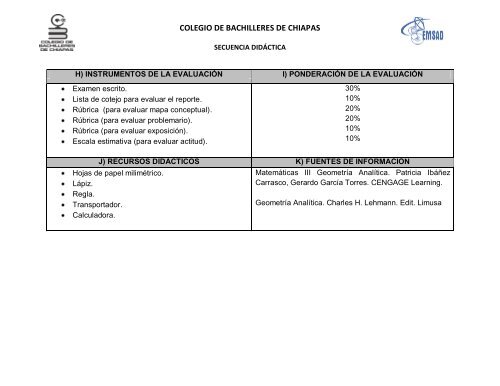 COLEGIO DE BACHILLERES DE CHIAPAS