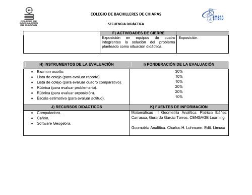 COLEGIO DE BACHILLERES DE CHIAPAS