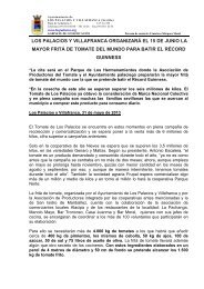 Nota de prensa - Turismo de la Provincia de Sevilla