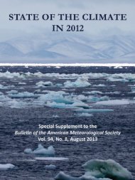 STATE OF THE CLIMATE IN 2012