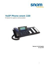 VoIP Phone snom 220