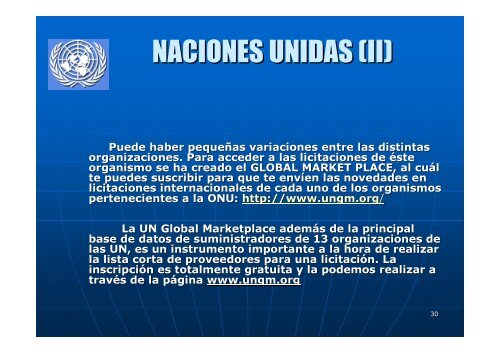 LICITACIONES EN ORGANISMOS MULTILATERALES