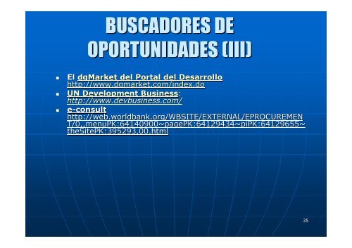 LICITACIONES EN ORGANISMOS MULTILATERALES