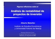 Análisis de rentabilidad de proyectos de inversión