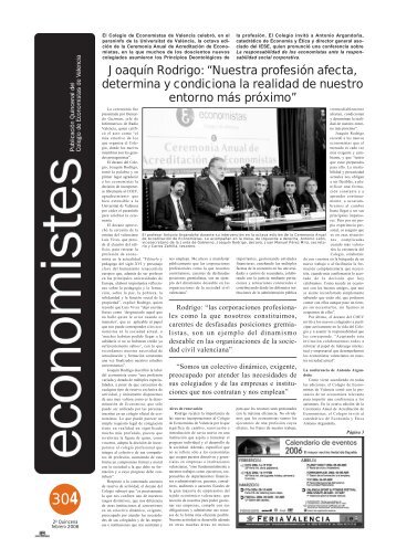 NÂ¼ 304 - COEV Colegio de economistas de Valencia