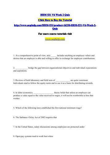 week 6 employment law View employment law week 6 case studies from hr 357 at park university western air lines, inc v criswell (page 553) 1) what is the basis for the determination that an employer should or should not. week 6 employment law View employment law week 6 case studies from hr 357 at park university western air lines, inc v criswell (page 553) 1) what is the basis for the determination that an employer should or should not.