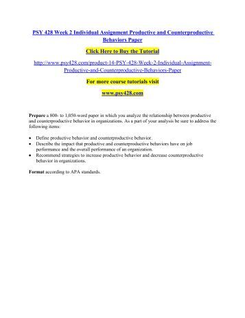 productive and counterproductive behavior in organizations essay Prepare a response in which you analyze the relationship between productive and counterproductive behavior in organizations as a part of your analysis be sure to address the following. productive and counterproductive behavior in organizations essay Prepare a response in which you analyze the relationship between productive and counterproductive behavior in organizations as a part of your analysis be sure to address the following.