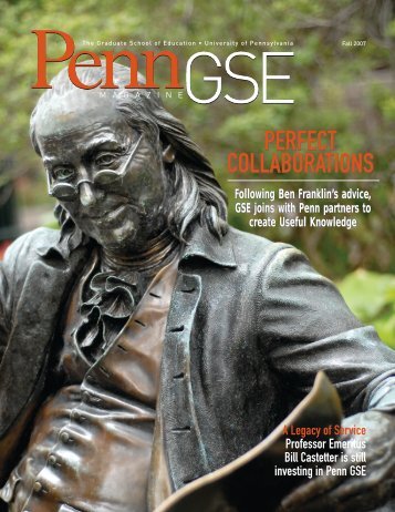 C1 Cover_S06.qxd - Penn GSE - University of Pennsylvania
