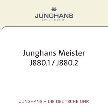Junghans Meister J880.1 / J880.2