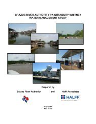 brazos river authority pk-granbury-whitney water management study
