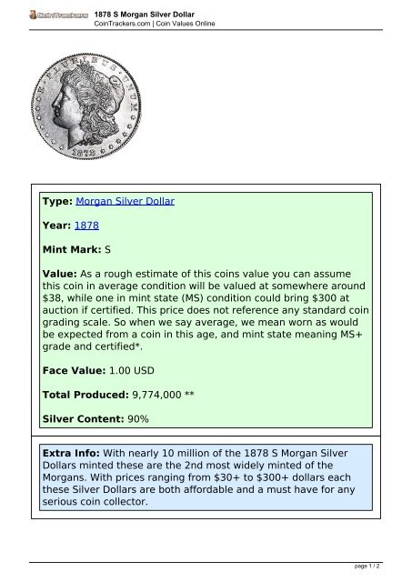 photo What Is Certified Mint State Mean yumpu
