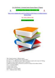 CJA 204 Week 1 Criminal Justice System Paper (2 Papers)/ SNAPTUTORIAL