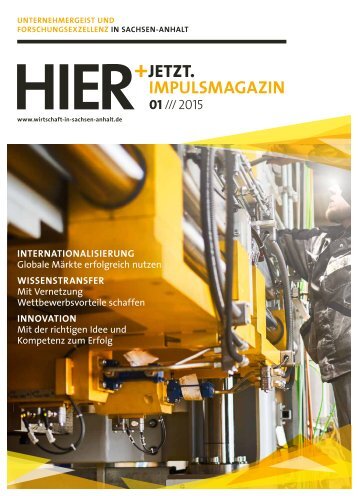 HIER+JETZT. Impulsmagazin // Ausgabe 01/2015