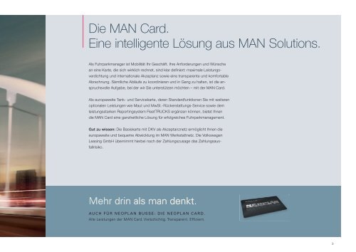 Servicebroschüre MAN Card