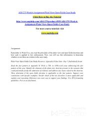 ADJ 275 Week 6 Assignment Plain View Open Fields Case Study/Uophelp