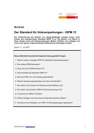 Merkblatt : Der Standard für Holzverpackungen - ISPM 15 - 11 Juli ...