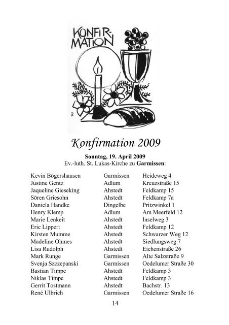 Gemeindebrief März-Mai 2009 - Kirchenregion Schellerten